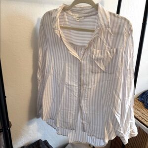 Striped button down